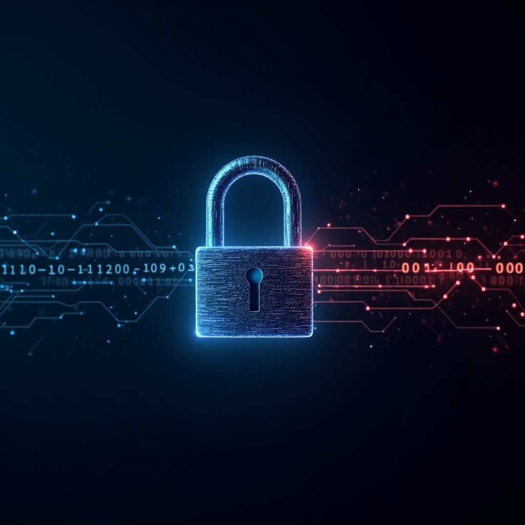 Digital security concept visualization